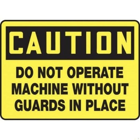 Accuform OSHA CAUTION SAFETY SIGN DO NOT MEQM680VA MEQM680VA